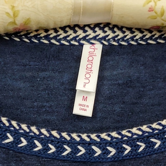 Xhilaration | Boho Short Sleeve Fly Away Top | M - Picture 3 of 6